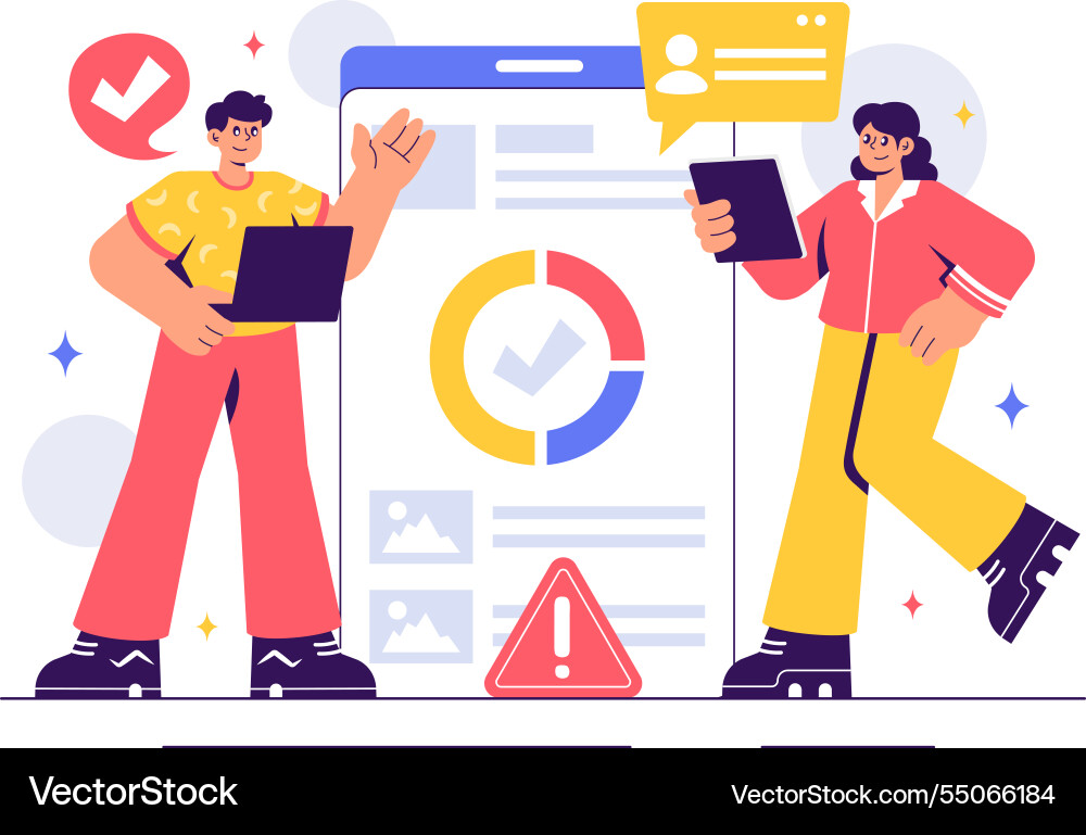 Softwaretests mit Anwendung Softwaretests mit Anwendung vektorbild