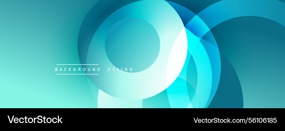 Abstract composition with layered circular Vector Image