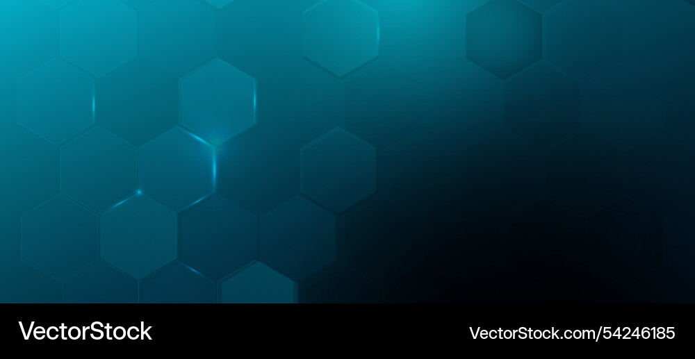 Abstract hexagonal pattern background with teal Abstract hexagonal pattern background with teal vector image