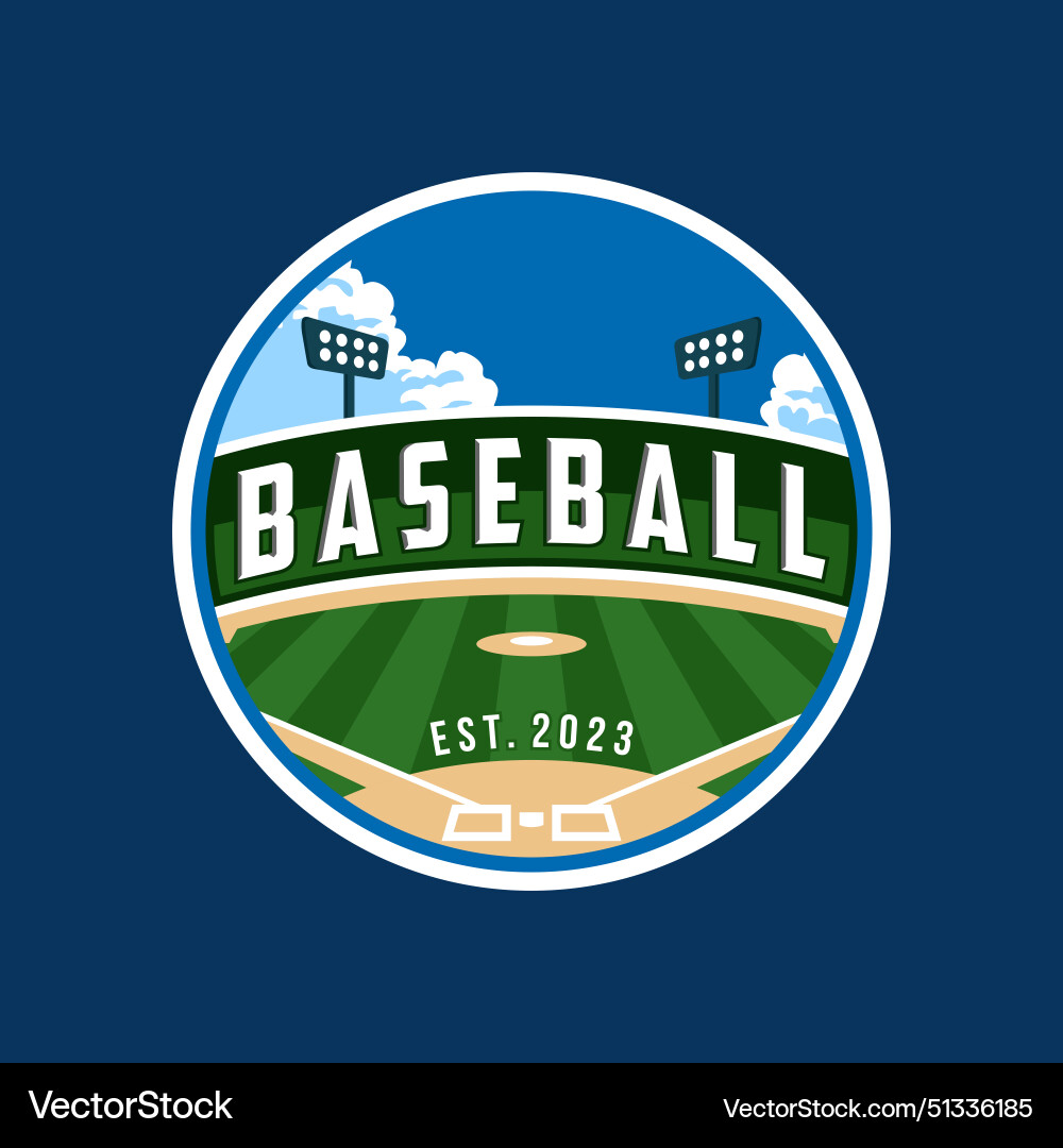 Baseball Team Badges & Emblems Vector Image