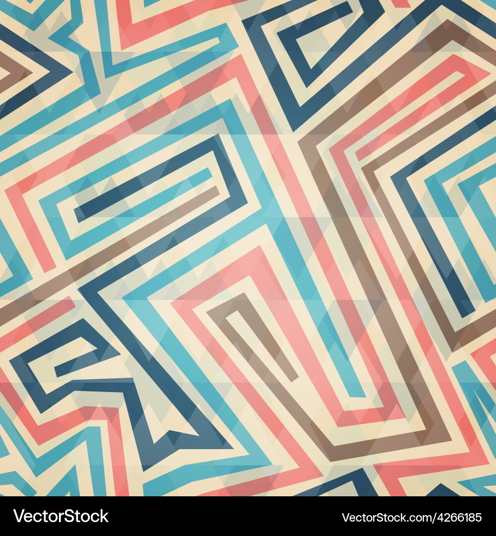 Geometric Line Pattern vector image
