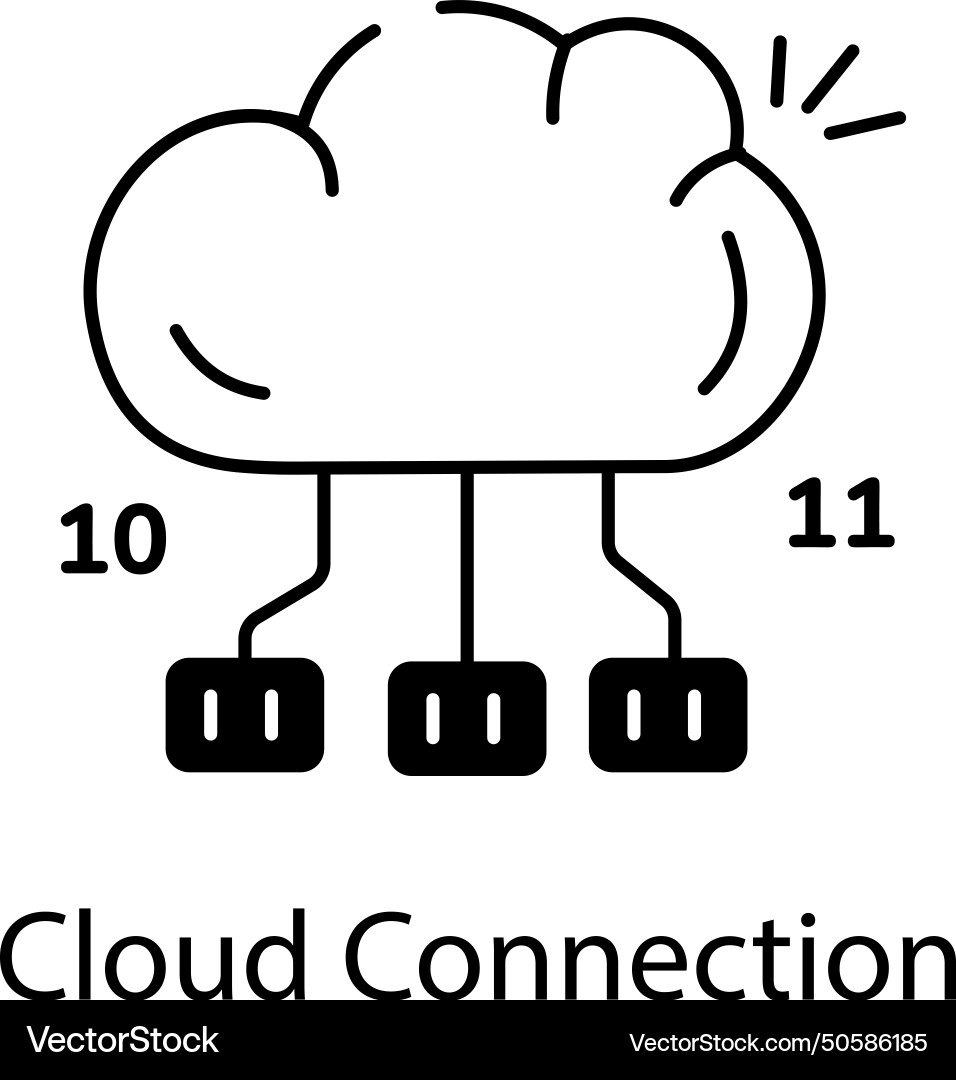 Networking linear icon Vector Image