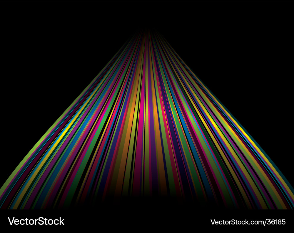 Rainbow Road Spectrum Vector Image
