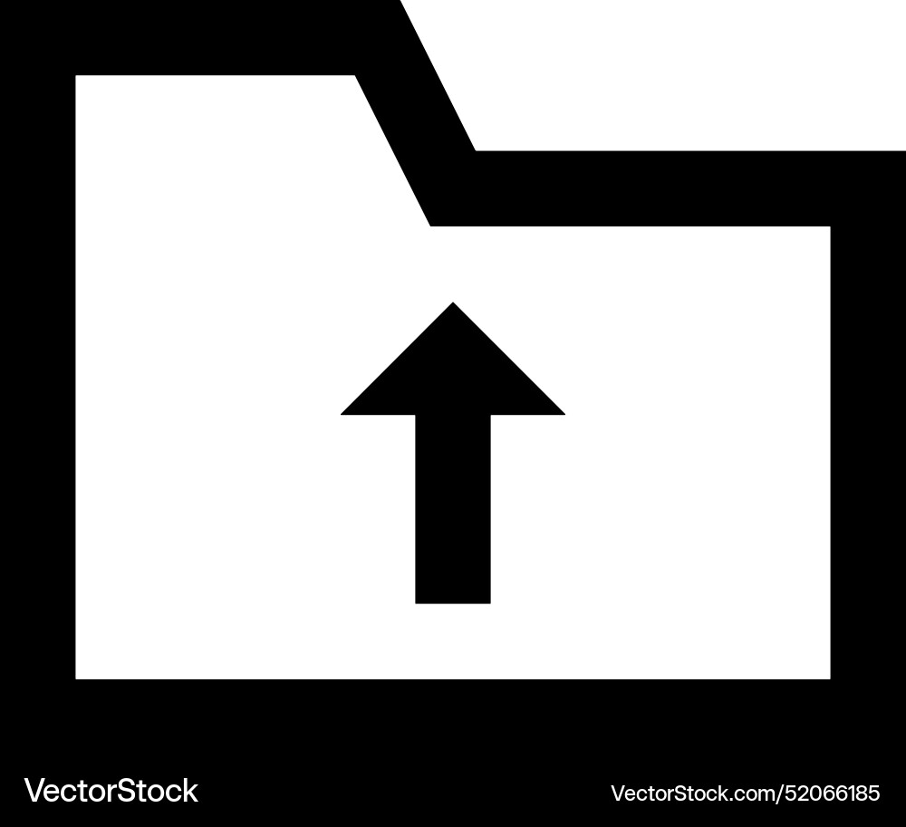 Upload outline icon symbol image Vector Image