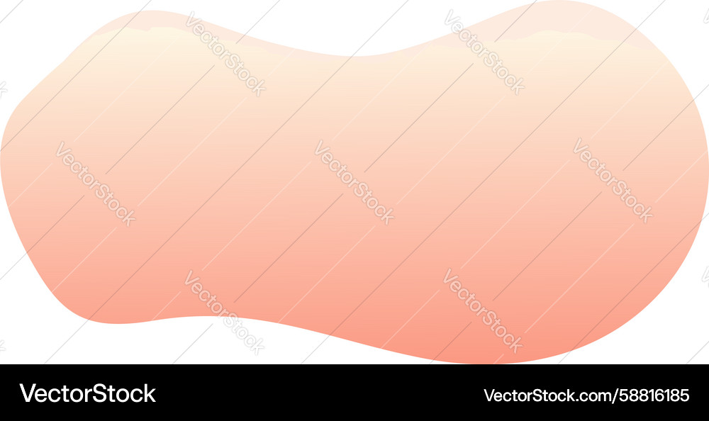 Warm Gradient Blob Shape Vector Image