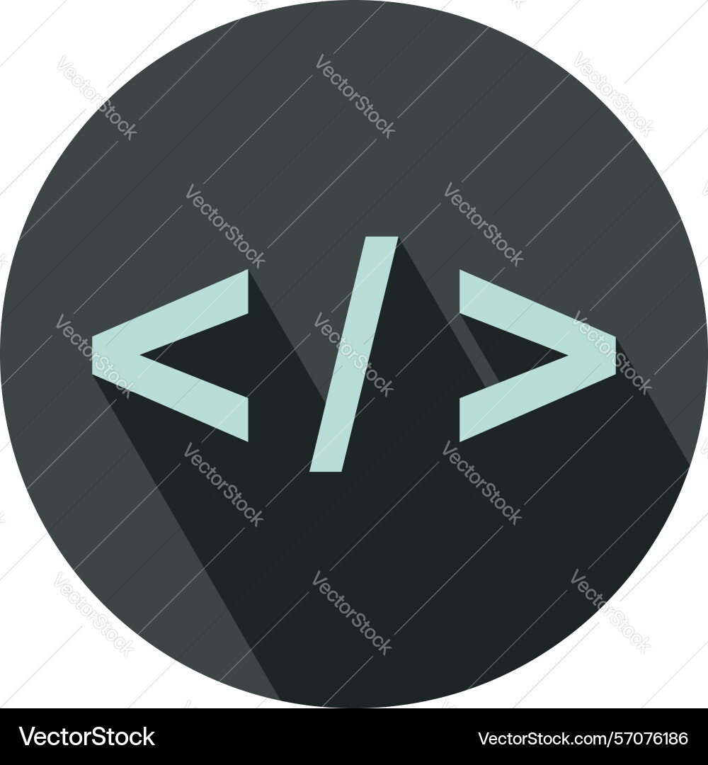 Coding icon logo template design eps 10 vector image
