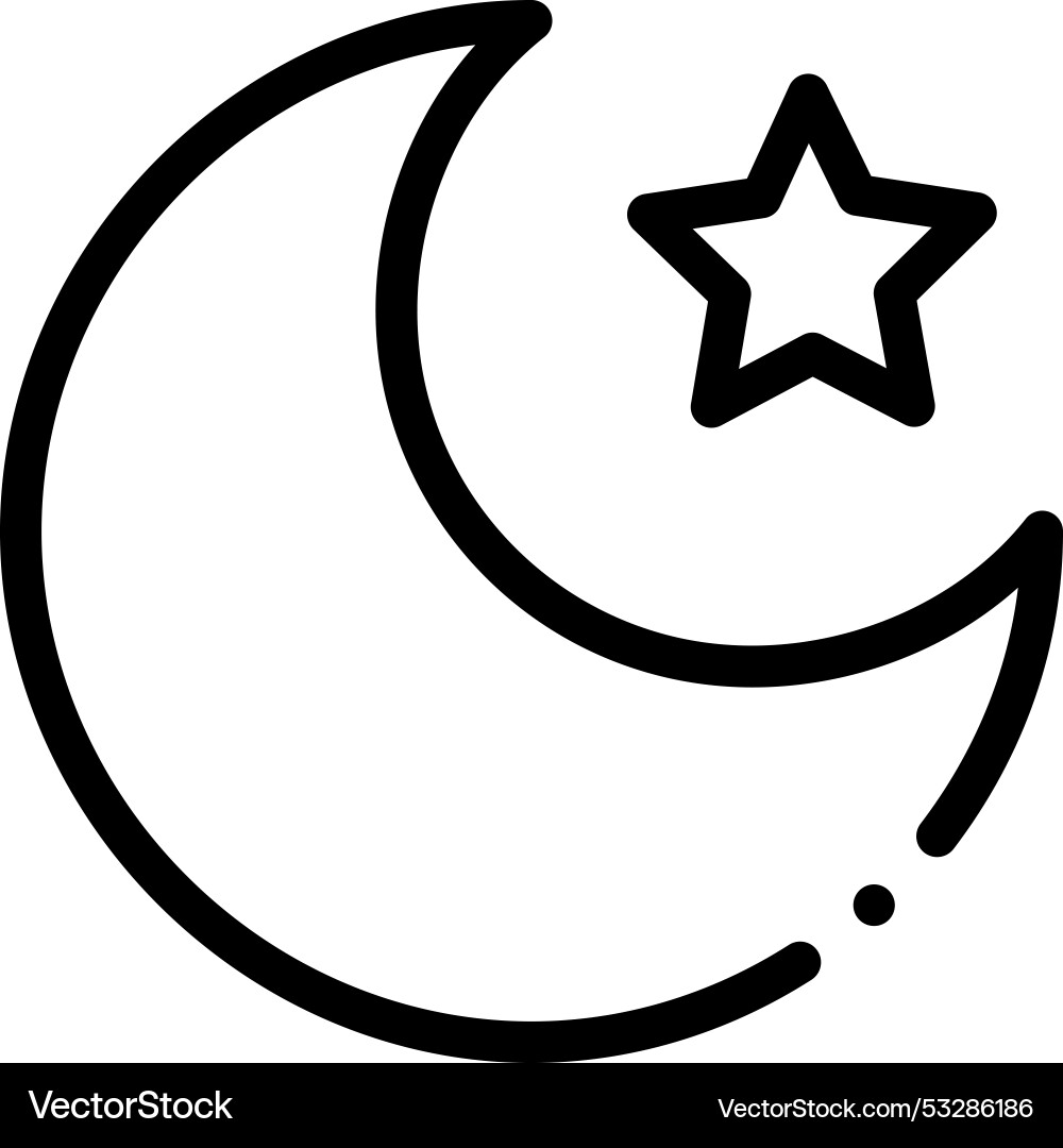 Eclipse icon thin linear style design isolated Vector Image