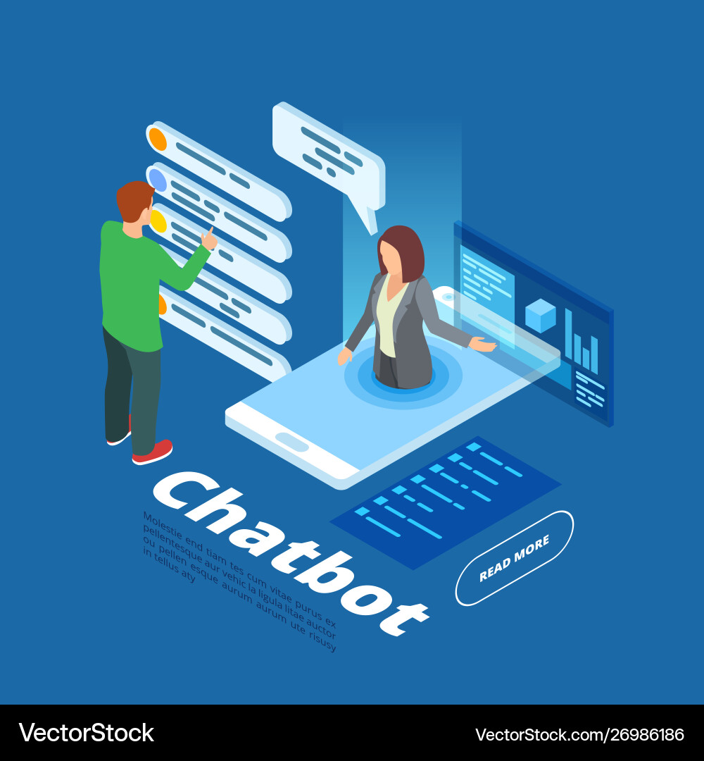 Modern Chatbot Interface vector image