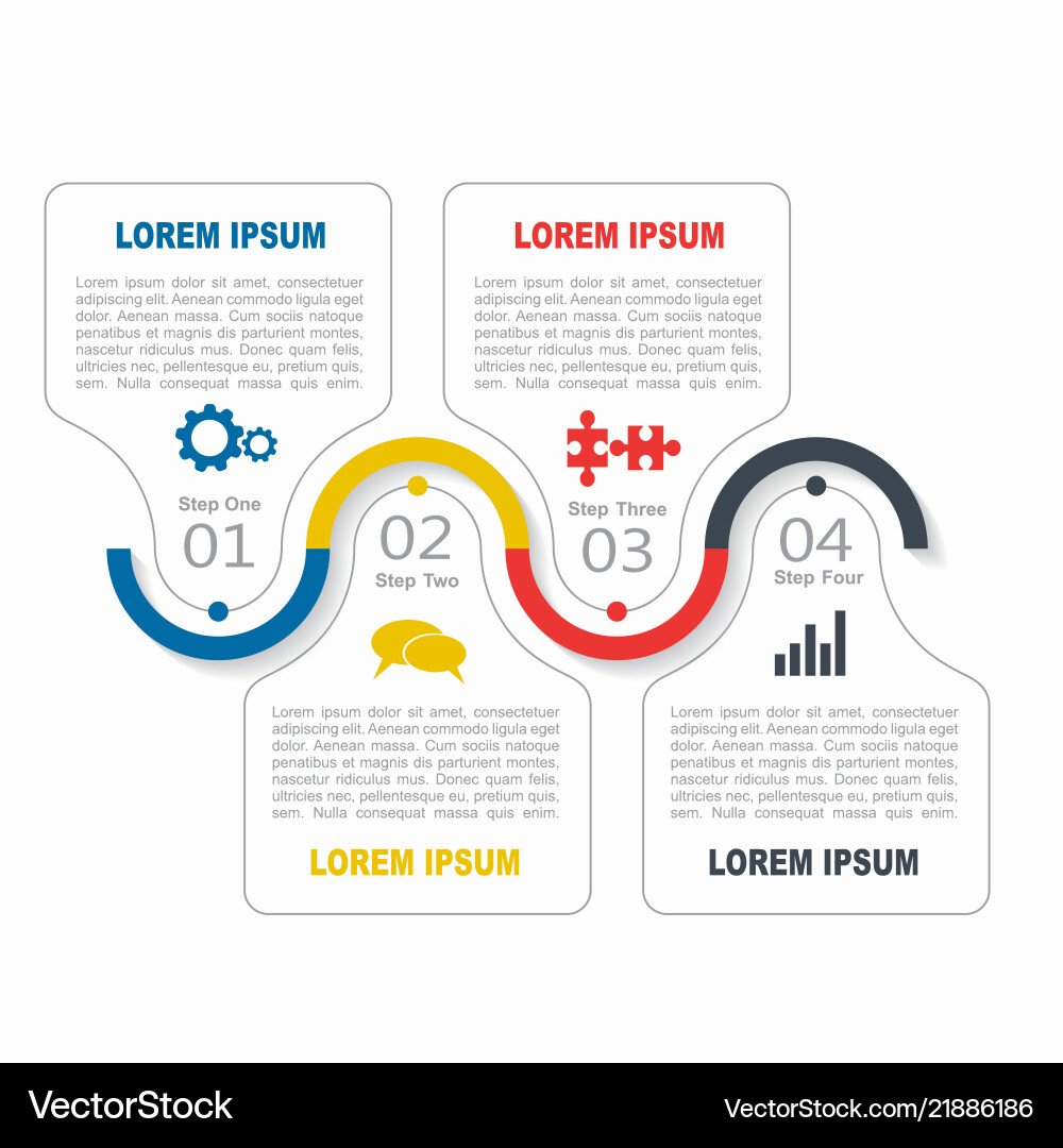 Modern Infographic Template - Data Visualization vector image