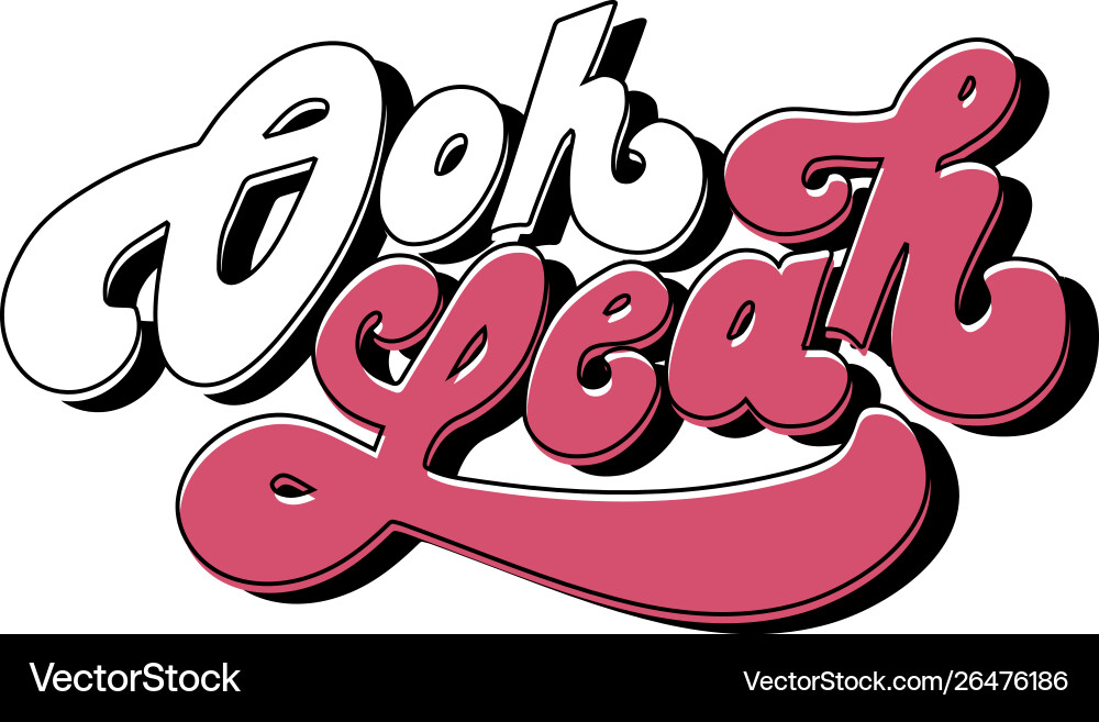 Oh ja Phrasen Text Brief mit Kalligraphie Oh ja Phrasen Text Brief mit Kalligraphie vektorbild
