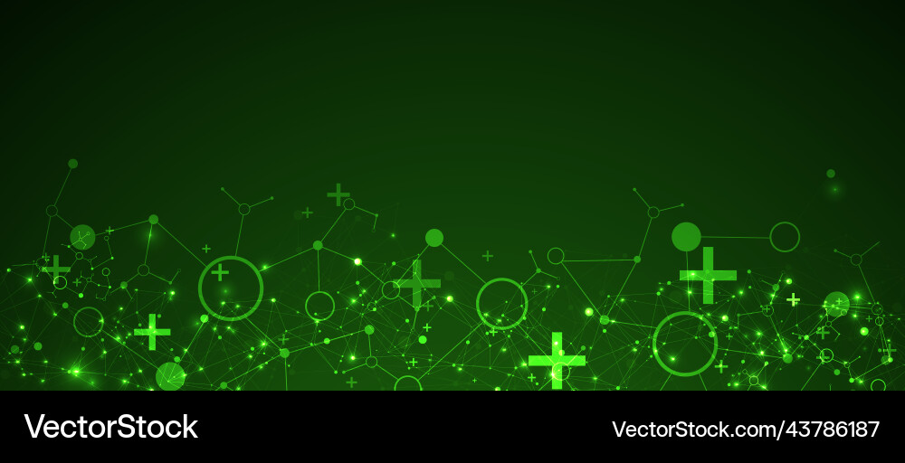 Template for science and technology presentation Template for science and technology presentation vector image