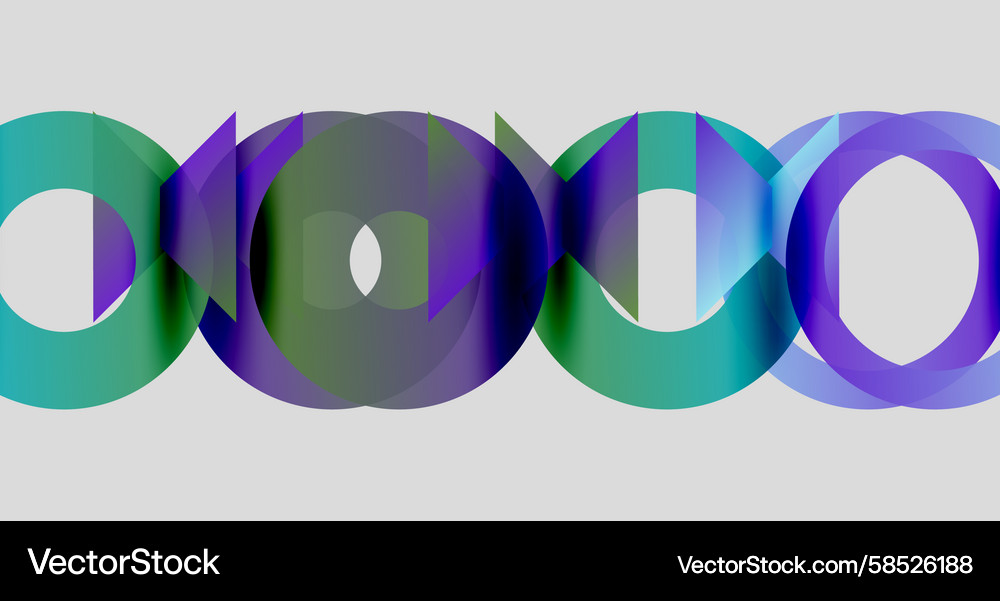 Abstract design features overlapping circles Abstract design features overlapping circles Vector Image