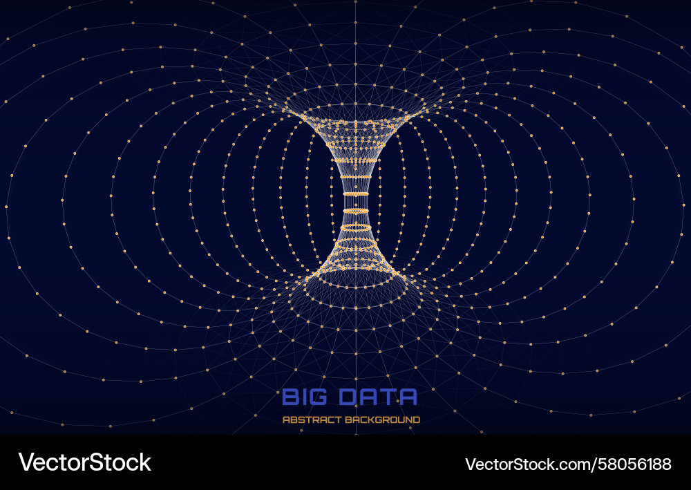 Abstract Physics Field Visualization Vector Image