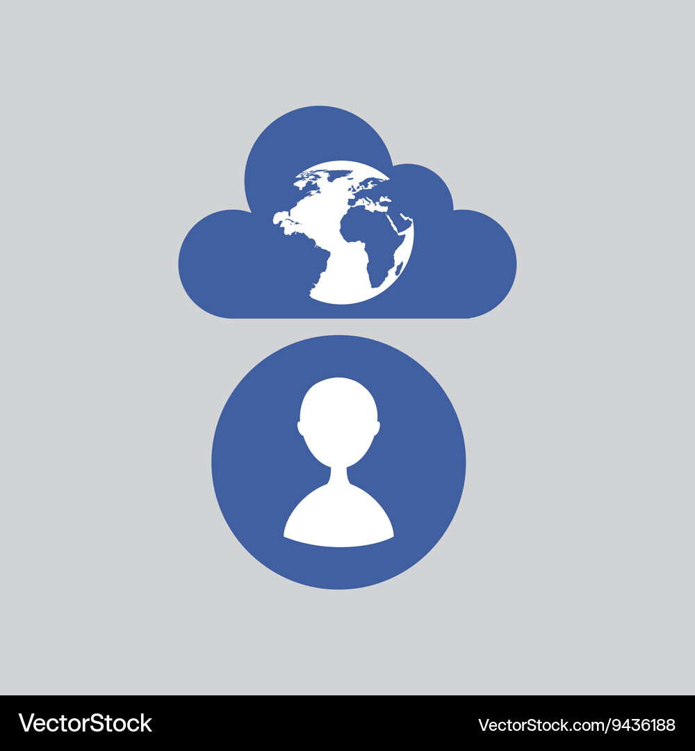 Cloud computing design Vector Image