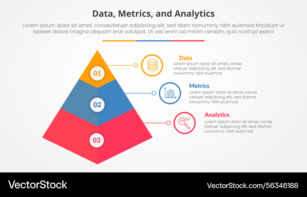 Data metrics and analytics infographic concept Data metrics and analytics infographic concept Vector Image