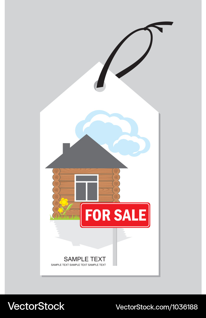 House for Sale Sign Vector Image
