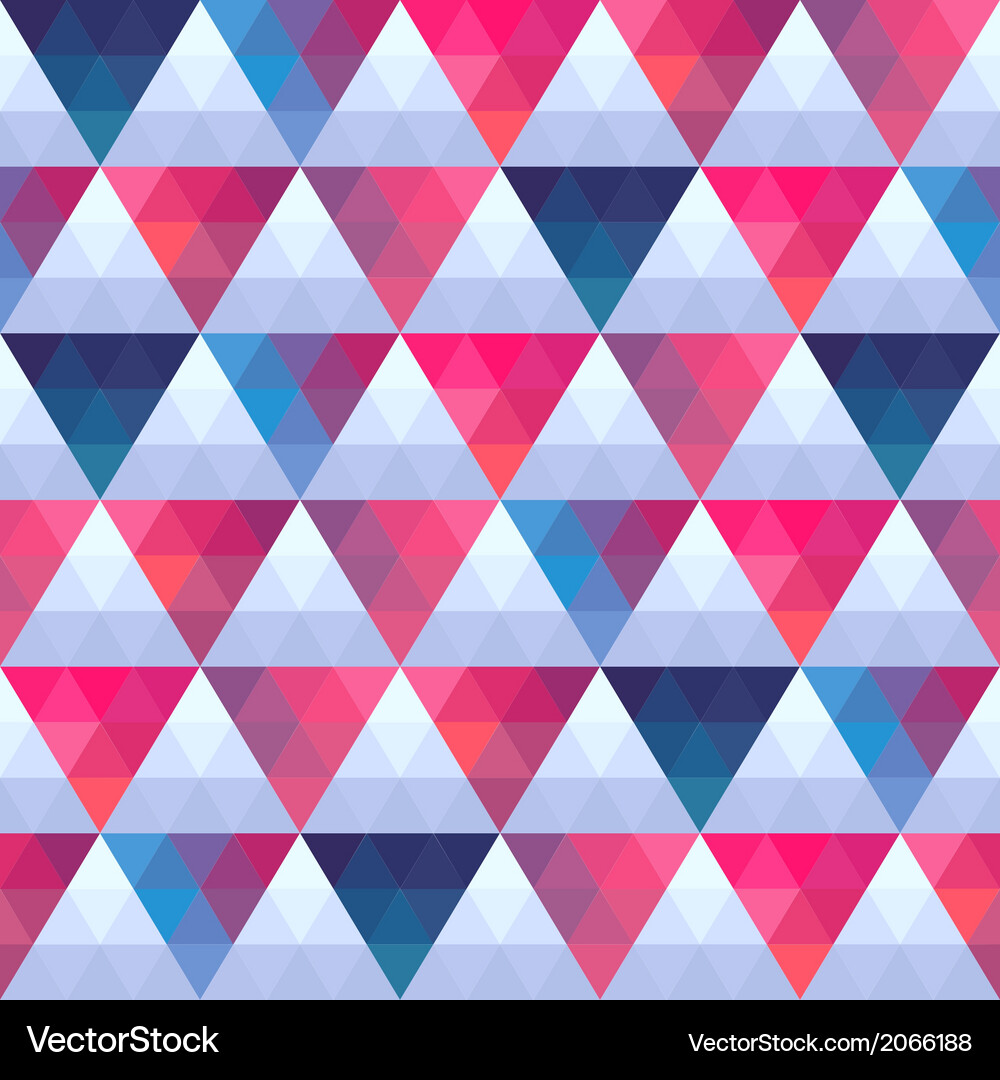 Seamless texture with triangles mosaic endless Vector Image
