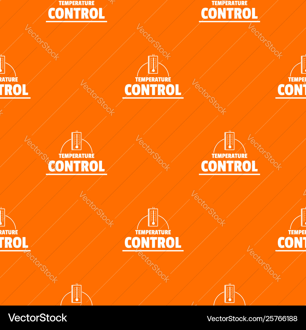 Temperature control pattern orange Temperature control pattern orange vector image