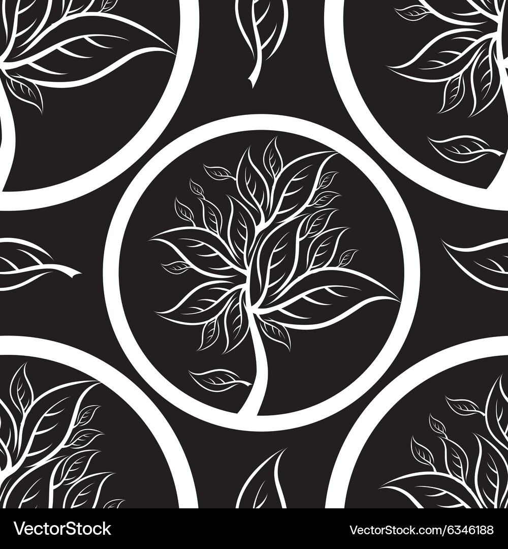 Tree Pattern - Elegant Botanical Vector Image
