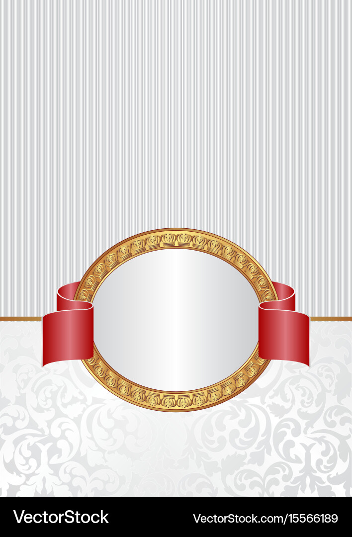 Antique background with decorative pattern vector image