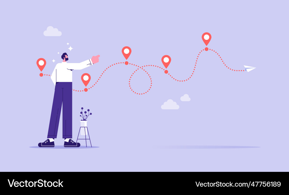 Concepts of business start-up and the way forward Concepts of business start-up and the way forward vector image