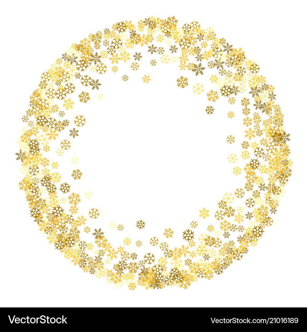 Frame or border of random scatter snowflakes Frame or border of random scatter snowflakes Vector Image