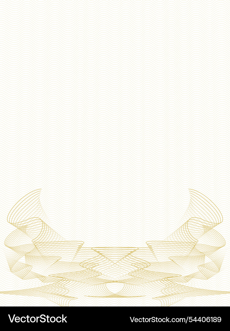Gold classical certificate template zigzag pattern Gold classical certificate template zigzag pattern vector image