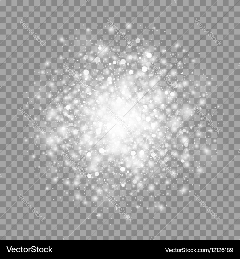 Magic Sparkle Glow Effect vector image