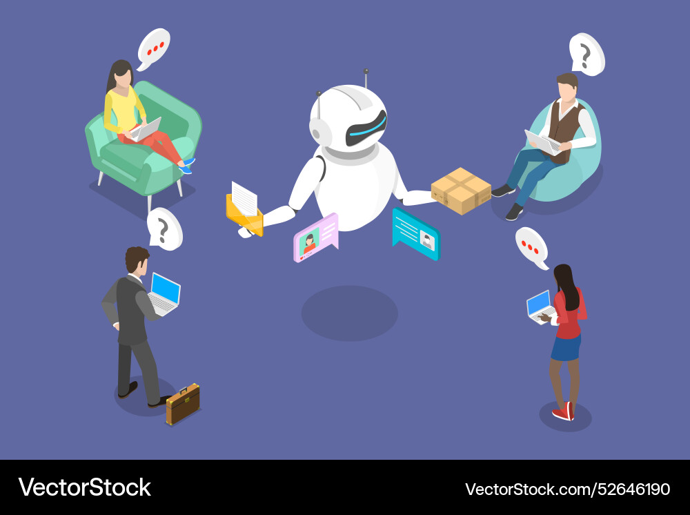 3d isometric flat Royalty Free Vector Image - VectorStock