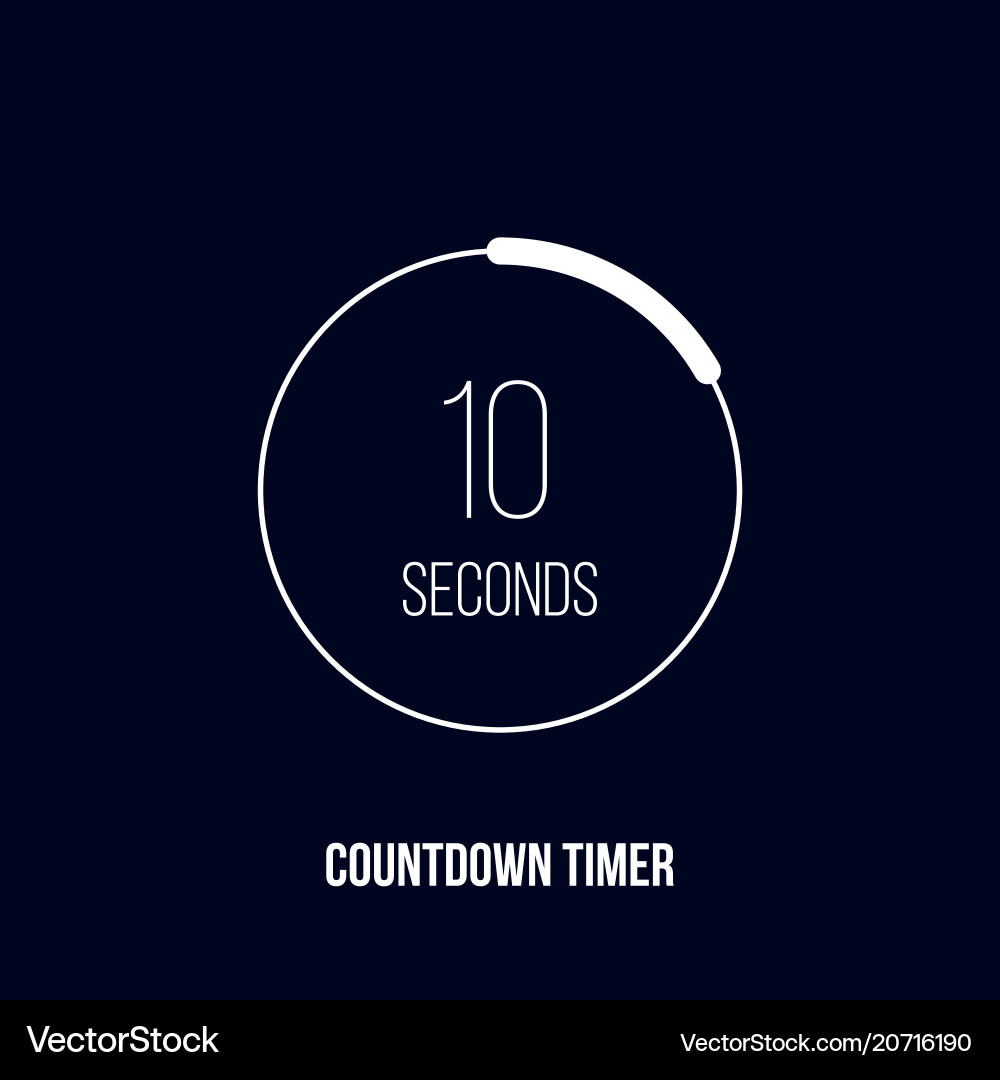 Countdown Timer digitaler Zähleruhr Countdown Timer digitaler Zähleruhr vektorbild