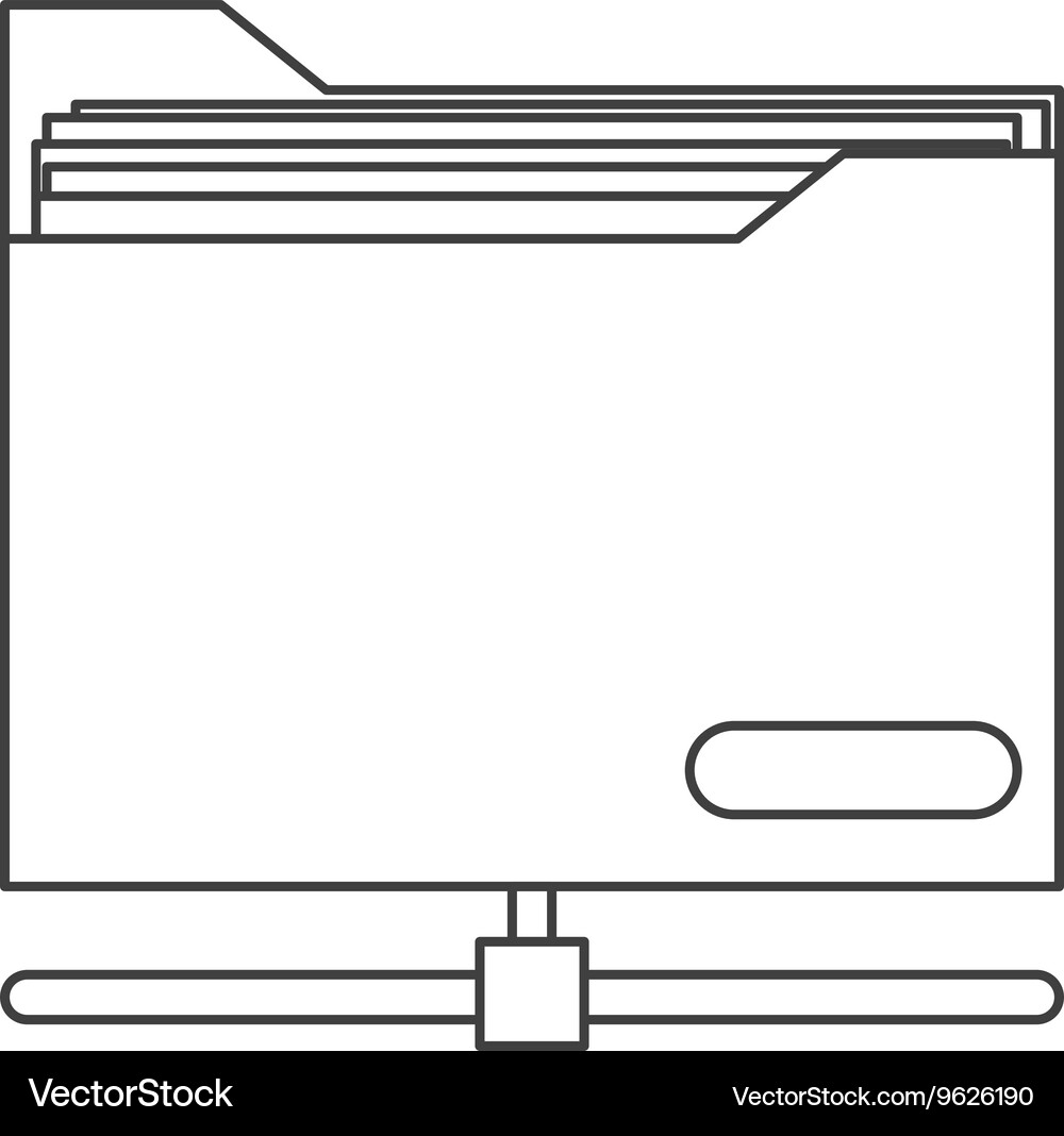 File folder icon Vector Image