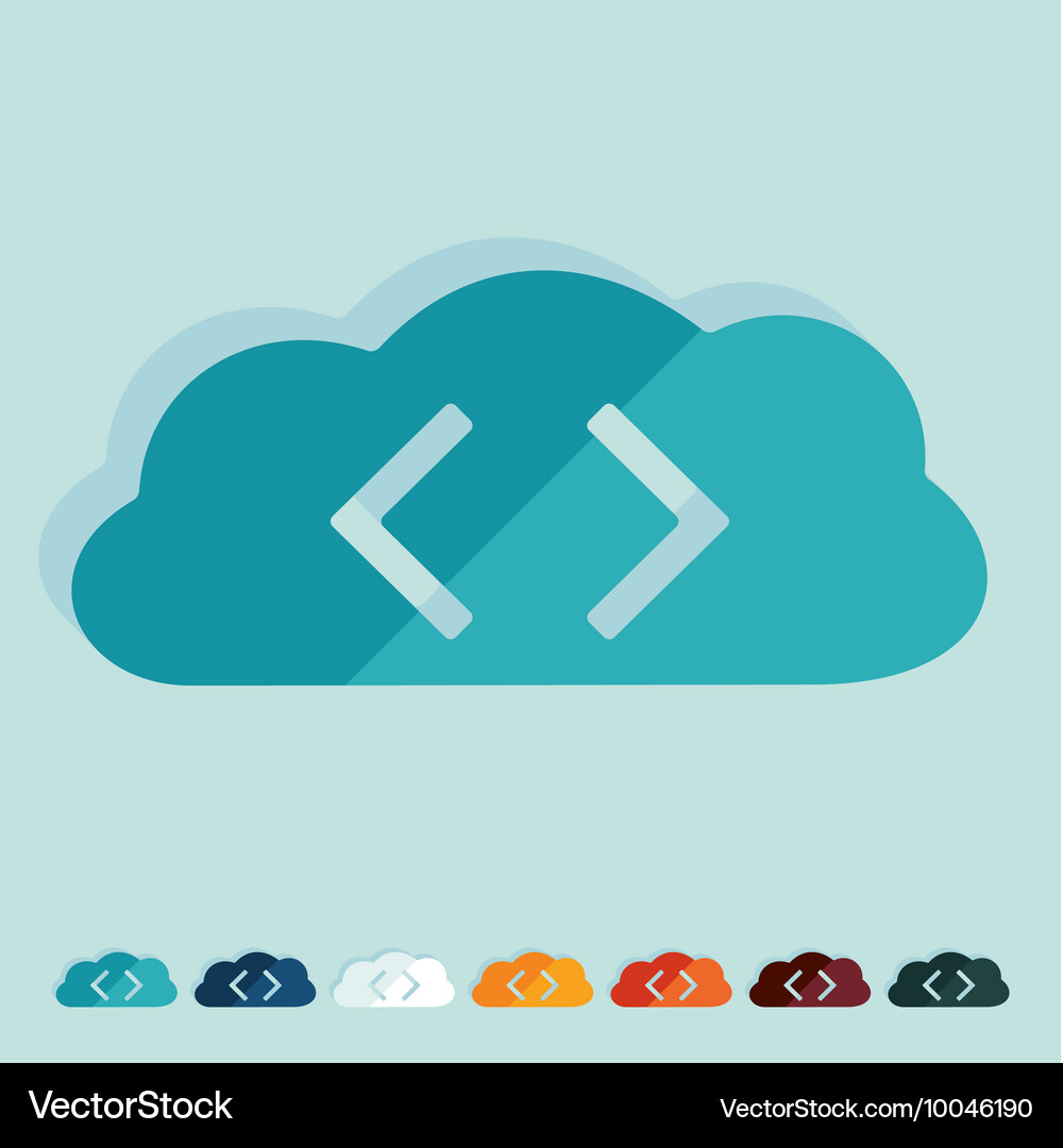 Flat design programming Vector Image
