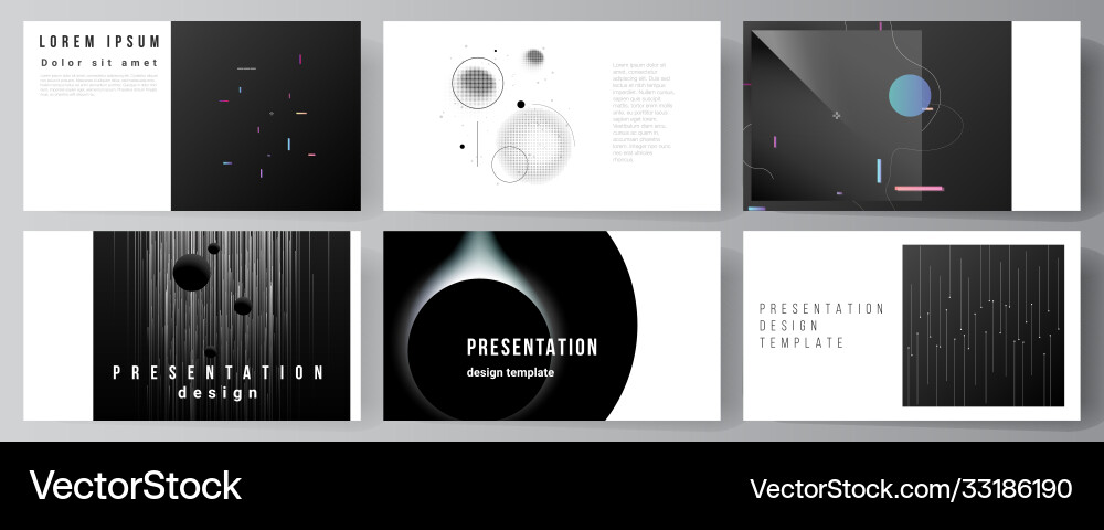 Layout presentation slides design Layout presentation slides design vector image