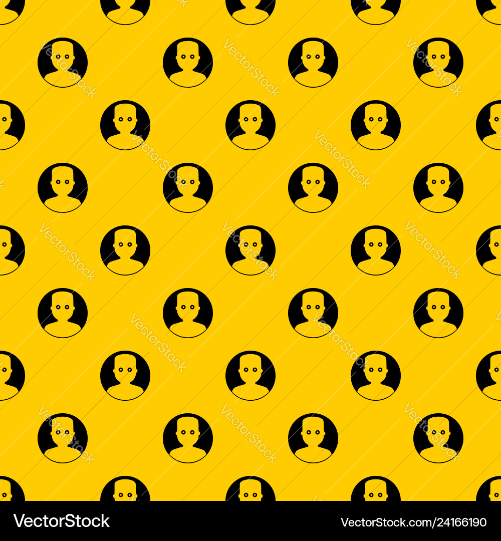 Man in the dark pattern Man in the dark pattern vector image