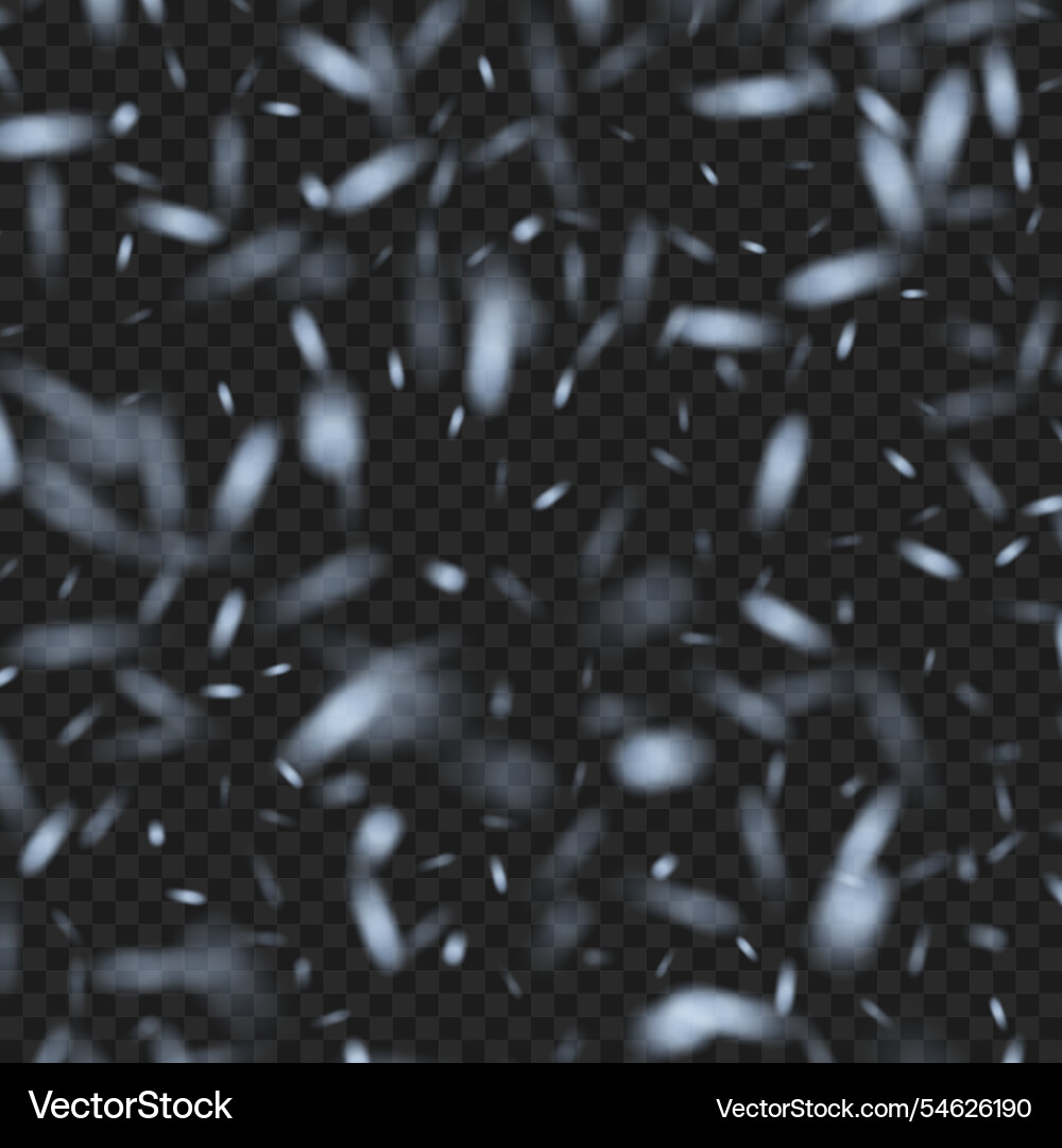 Realistic snowflake against a dark background vector image