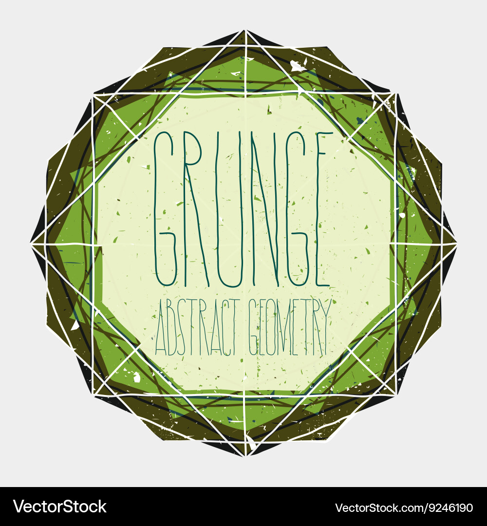 Simple abstract geometric element for your text vector image