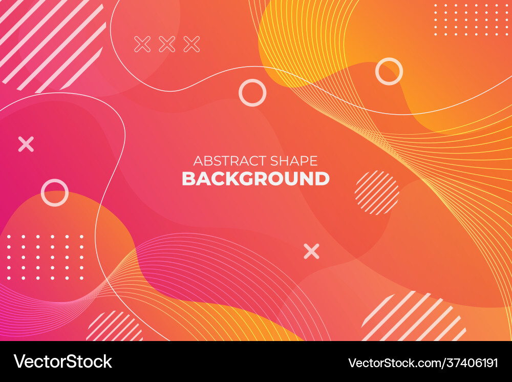 Gradient abstract shape dynamic wavy line vector image