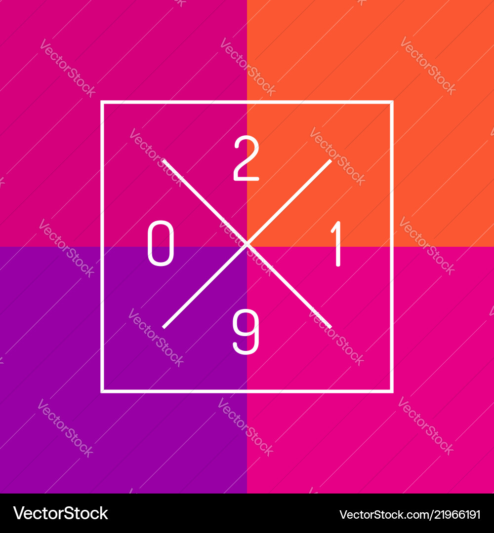 Happy new year 2019 greeting card design Happy new year 2019 greeting card design vector image