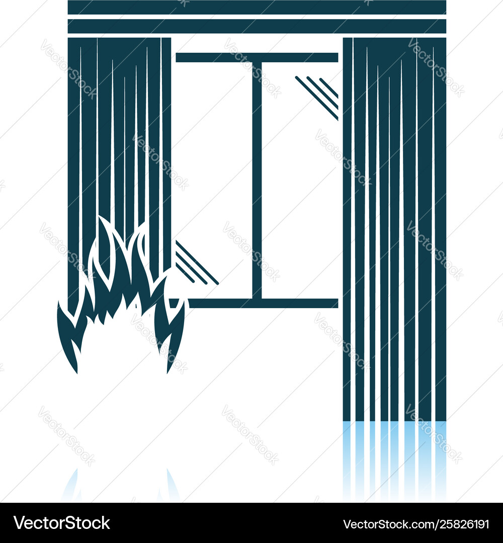 Home fire icon vector image