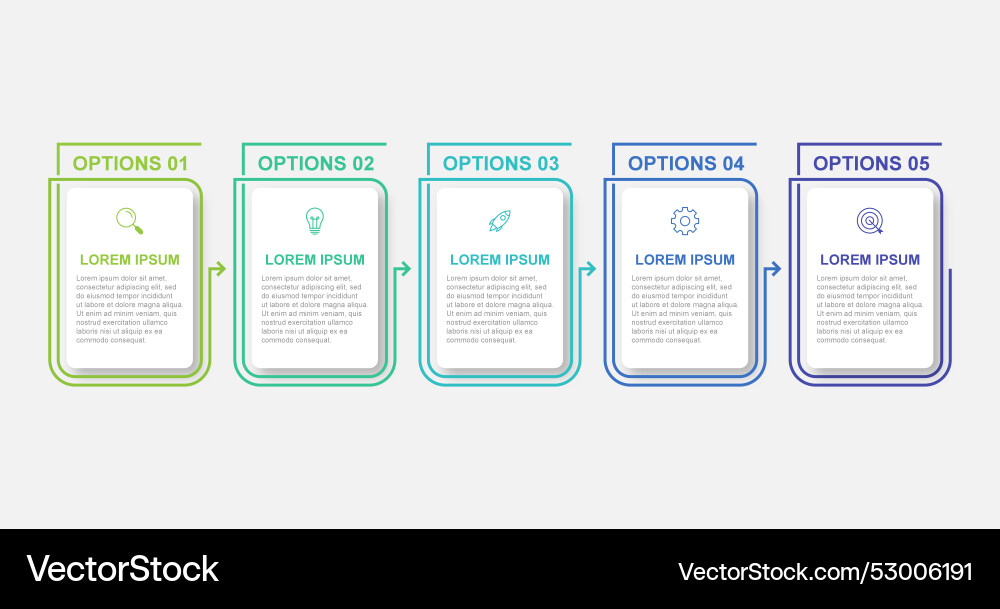 Infographic label design template with icons Vector Image