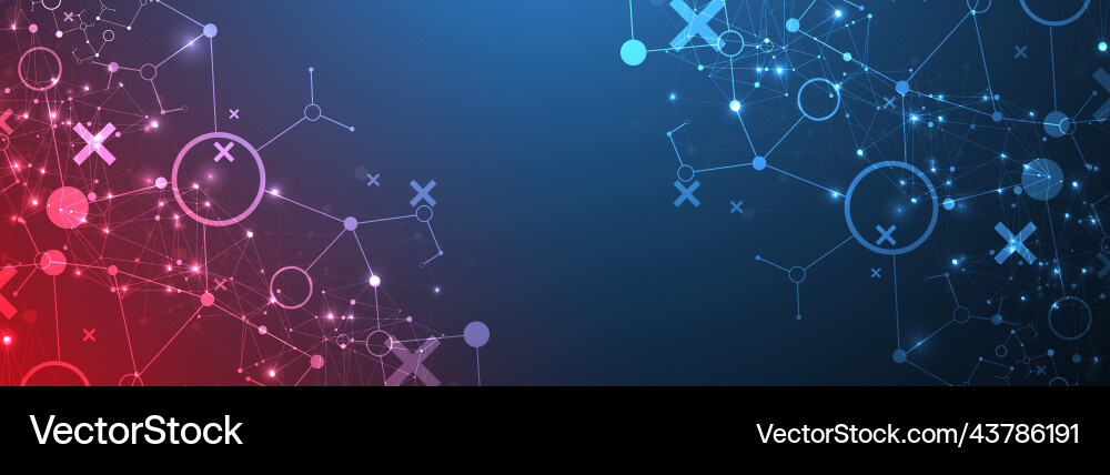 Template for science and technology presentation Template for science and technology presentation vector image