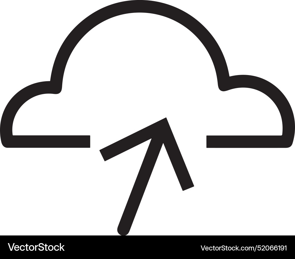 Upload outline icon symbol image Vector Image