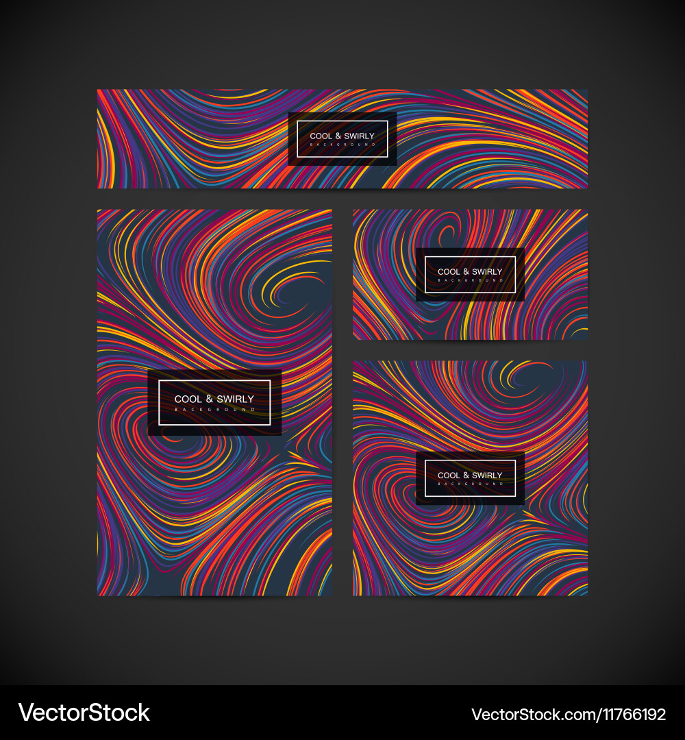 Abstract artistic curl background Vector Image