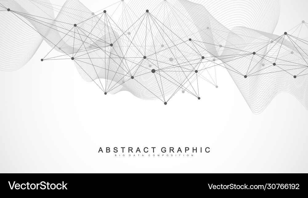 Connected Network Abstract Background vector image