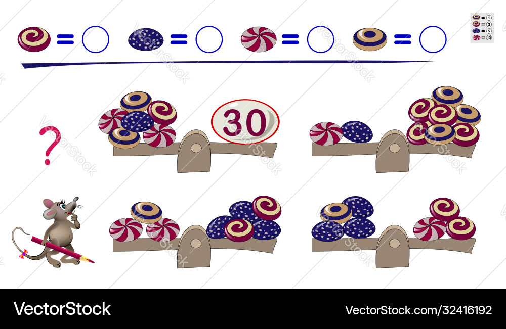 Counting Coin Puzzle Game vector image