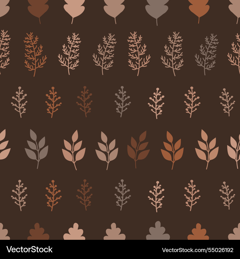 Fall pattern with leaves and branches Fall pattern with leaves and branches vector image
