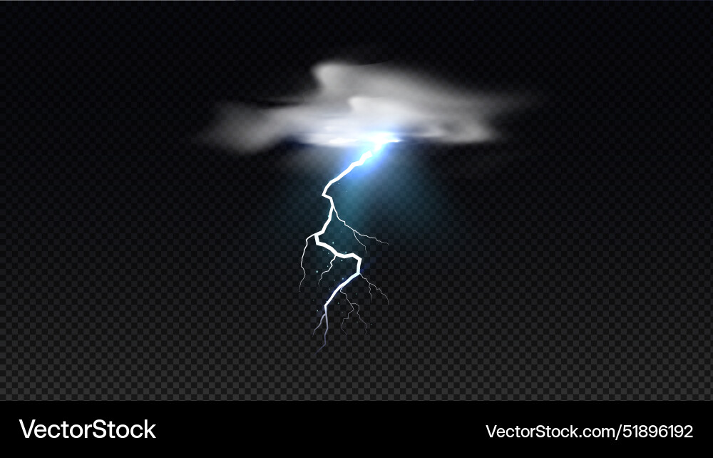 Graphics of a thundercloud with lightning Graphics of a thundercloud with lightning Vector Image
