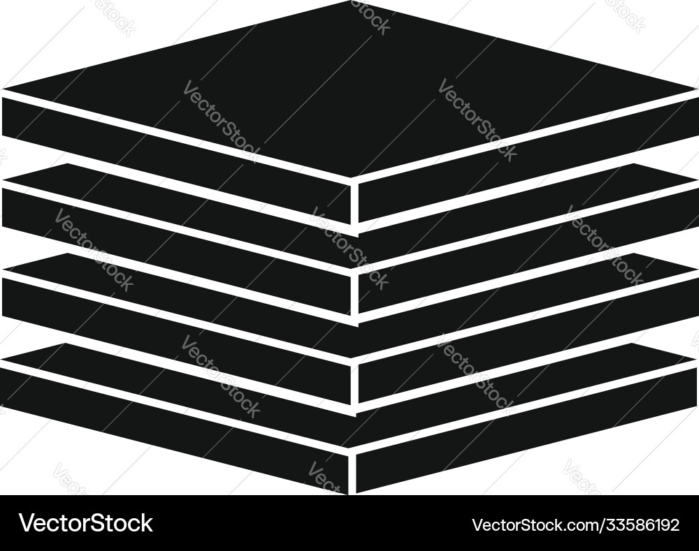 Tiler stack icon simple style Tiler stack icon simple style vector image