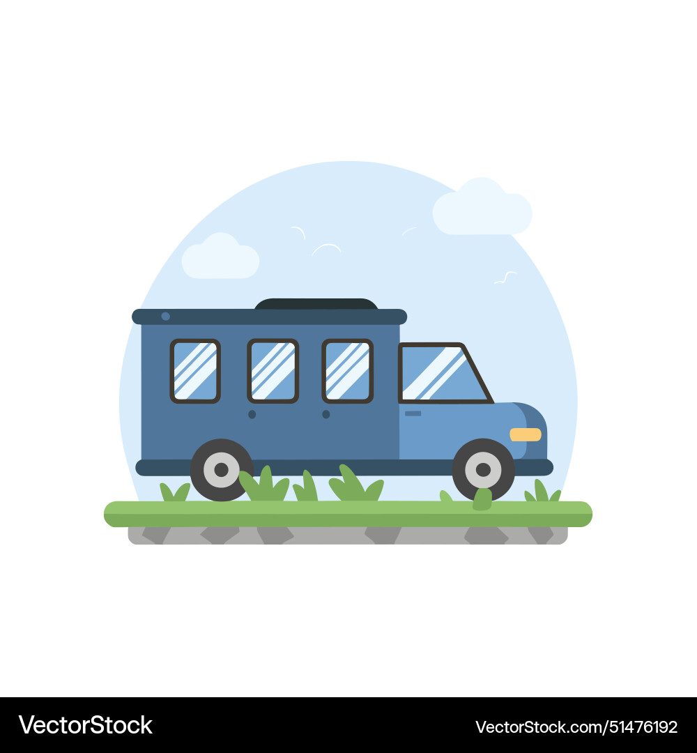 Vehicle flat style Royalty Free Vector Image - VectorStock