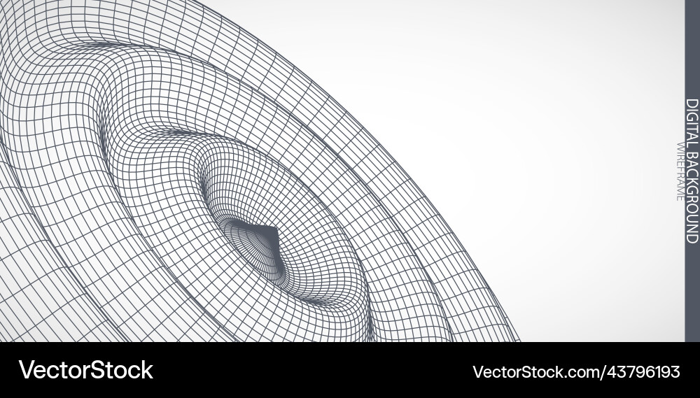Abstract background with waves 3d surface Abstract background with waves 3d surface vector image